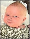 Mike and Heidi Musil would like to announce the blessing of a daughter, Gracelyn Mae Musil, born December 7, 8 lbs. 8 oz. and 21 inches long. She is loved by her older brother, Jimmy, and her grandparents, Jim Christensen and the late Alta Christensen and Bob and Tammy Musil. Gracelyn Mae Musil