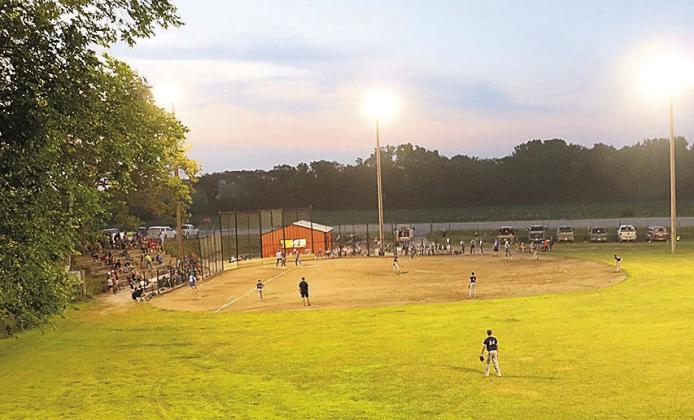 The Lights were Glowing on the Ball Field in Table Rock