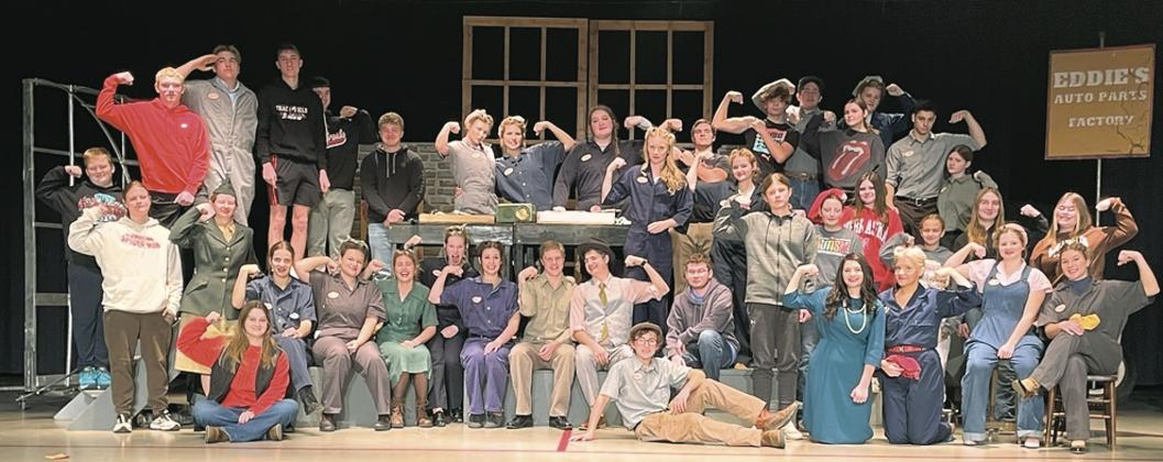 Pawnee CityTakes District Runner-Up in One-Act with “Rosie the Riveter”