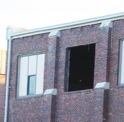 The school lost this window. Ray Kappel/Republican
