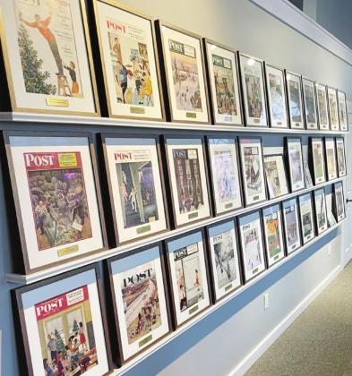 These are some of the Saturday Evening Post covers shown at the John Philip Falter Museum in Falls City.