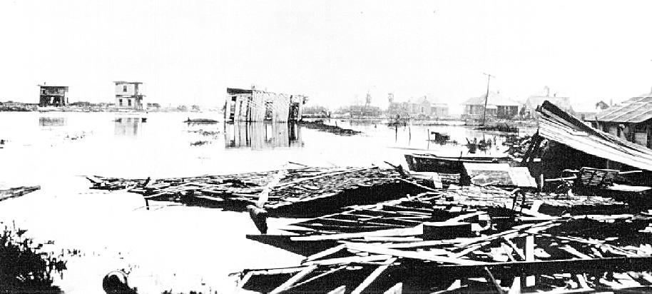 Above: Devastation at the Bay – National Weather Service photo