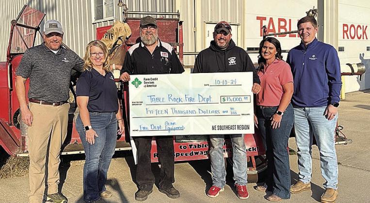Table Rock Fire Dept - $15,000