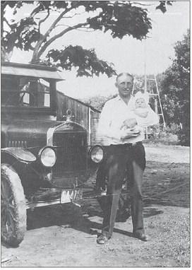 Elmo Burow with baby delores