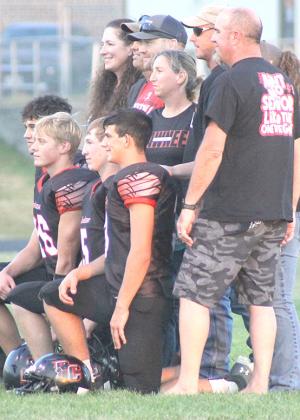 Paula Jasa/Republican SENIOR NIGHT - The Pawnee City Indian football team held their Parent/Senior night on Friday against Parkview in an exciting 18-13 victory. See page 6.