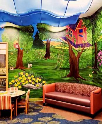 Mural at Bryan Health by Deb Kubik.