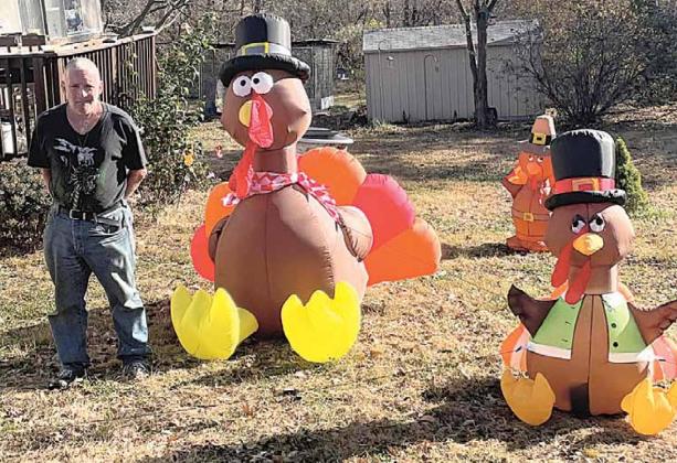 Chuck Habegger and his turkeys