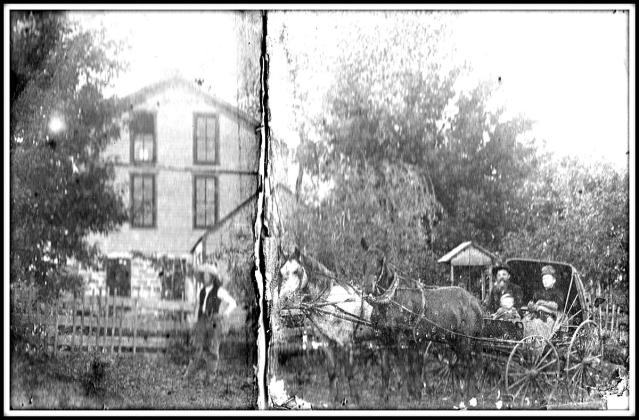 1890 - Mr. and Mrs. M.H. Marble, Max Marble, Joe Morse.