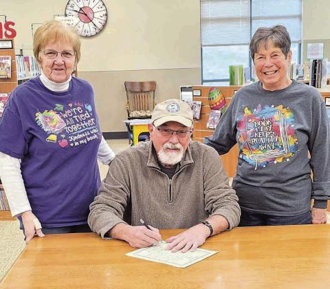 Pawnee City Mayor, Charlie Hatfield signed a Proclamation to recognize April 7-13 as National Library Week. Lola Seitz, Library Director and Patti Rice, President of the Library Board would like you to--Stop in @ your Pawnee City Public Library for fun activities all week long.