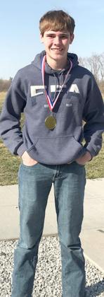 P.C./HTRS’ William Vlcek (above) placed 1st at a trap shooting meet in the 20/21 yardage with a 44/50. P.C./HTRS’ Andrew Stalder (below) placed 8th overall at the Cornhusker State Trap Shooting Meet with a 74/75 and shot hiis first 50 straight.