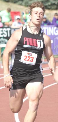 P.C.’s Andy Maloley in the 400 M. Dash.