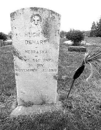 Above: His tombstone in the Table Rock Cemetery