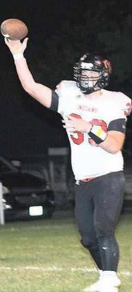 P.C.’s Simon Osborne (#33) goes back for a pass against Lewiston. Paula Jasa/Republican
