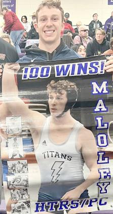 Maloley claims 100th career wrestling win
