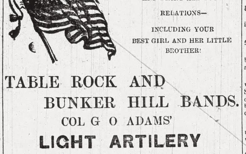 In 1898, Captain Jennings did battle against Colonel Adams’ light artillery in a sham battle intended to “instill enthusiasm and patriotism” for the Fourth of July events at Table Rock This is how a man who had been through the hell of war dealt with life in a land of peace.
