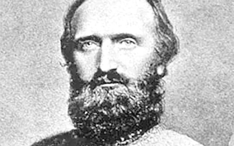 Famous general Thomas “Stonewall” Jackson, who commanded troops including the 23rd Virginia Infantry, with 17-year-iold R. P. Jennings. Jackson was one of Robert E. Lee’s most trusted generals.