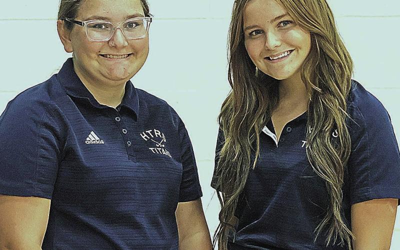 Members of the 2025 HTRS/P.C. Girls’ Golf team are from left: Kendall Freeman and Ava Meints.