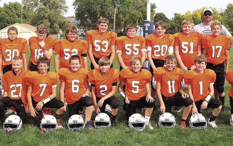 5-6th grade SE NE Tigers Team: (Back) Coach Sam Blankenship, Travis Hall, Shawn Hoffman (Standing) Case Gyhra, Emmett Holliday, Tucker Townsley, Hank Glathar, Cooper Hunzeker, Dane Lambrecht, Jaxton Ferris, Timothy Hoffman (Kneeling) Ryan Rogers, Chase Stutheit, Alexander Hall, Samuel Rauner, Bentley Fisher, Layne Plager, Rhett Johnson, William Shupp, Charlie Arnold