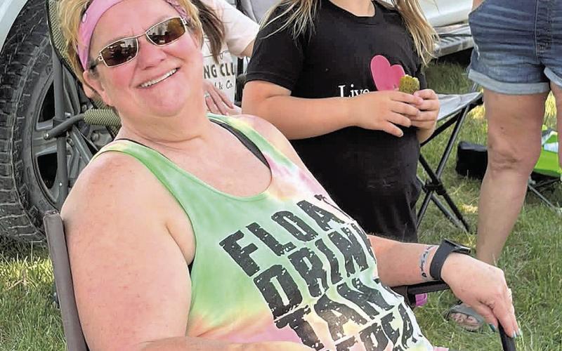 Tammy Curtis, all smiles from a great day with granddaughter Chelsea May