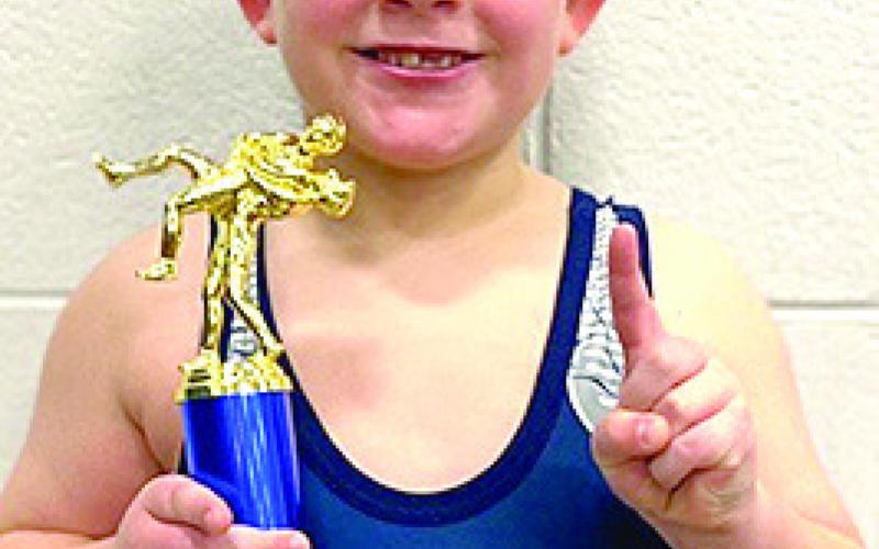 HTRS’ Noah Herr wrestled three different brackets placing 1st, 2nd and 3rd