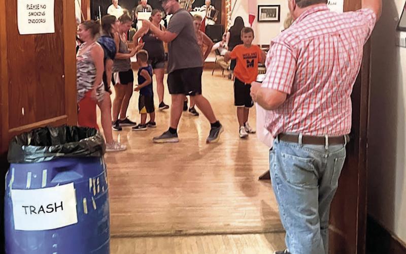 Lookng in the door during 2024 Jame Gang dance