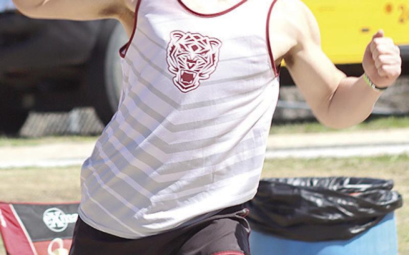 Lewiston’s Brock Janssen claimed silver in the boys’ Shot Put event with a toss of 43’6”. Paula Jasa/Republican