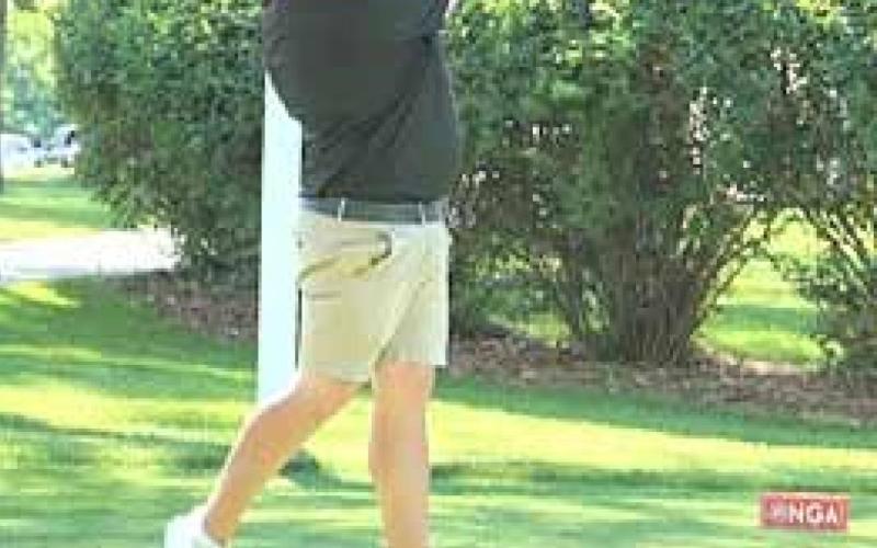 Calvin Freeman tees off at the 53rd Nebraska Match Play Championship at Hillcrest Country Club in Lincoln. photo courtesy of the NGA