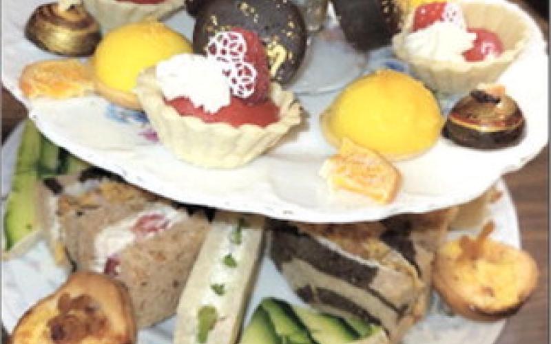 Table Rock Fancy Tea mean pasties served on anique china