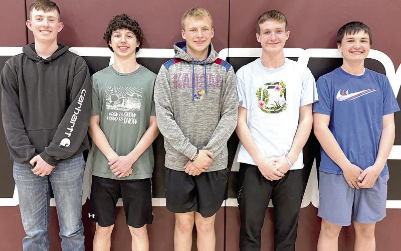 Members of the 2025 Lewiston Golf team are front, from left: Cooper Swendener, Sutton Morris, Everett Bohling, Grady Weyers, Colter Steinacher. Not pictured: Ashton Sanders.