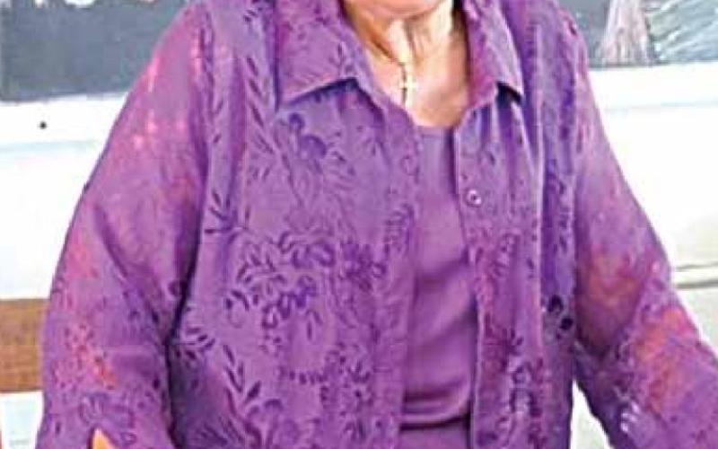 Bernice Marfice Kopetzky, taken at the Maple Grove Country School Museum by Susan Fineman.