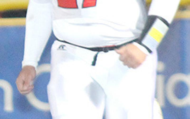 Pawnee City’s Joey Marteney gets announced in the 2022 Class D6 State Championship game. Paula Jasa/Republican