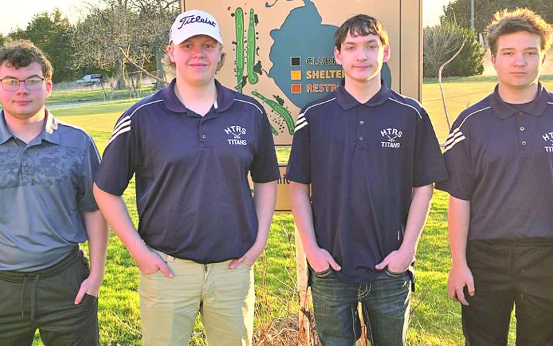 Members of the 2024 HTRS/Pawnee City Golf Team are from left: Isaac Seitz, Johnathan Koch, Grey Sherman, Carson Refsdal.
