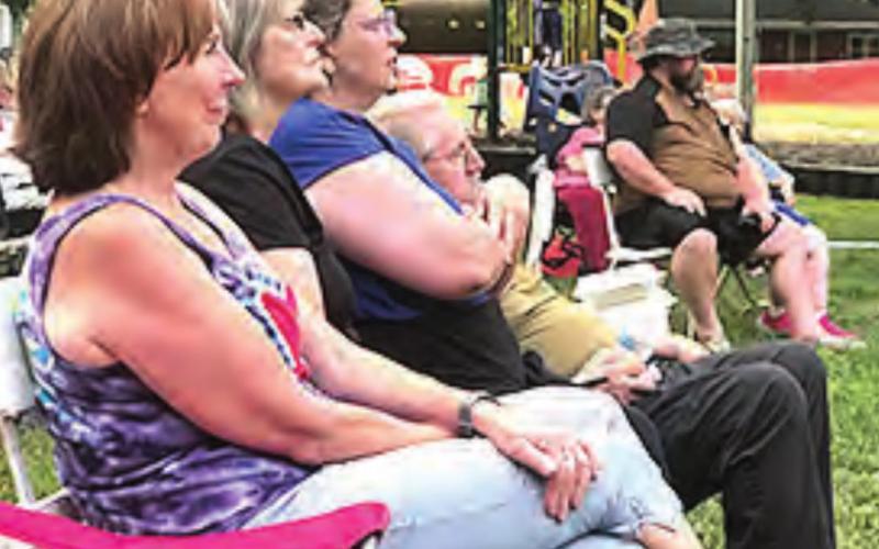 During the concert, sisters Cathy Bernadt Tucker of Arlington, Virginia, Mary Bernadt Marteney of Pawnee City, and Patty Bernadt Wendt of Omaha