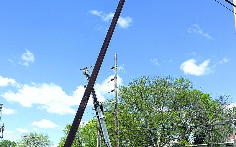 NPPD Installs Second Utility Pole