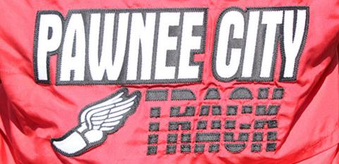 The Pawnee City Track and Field team has new uniforms this season including these warm-ups!