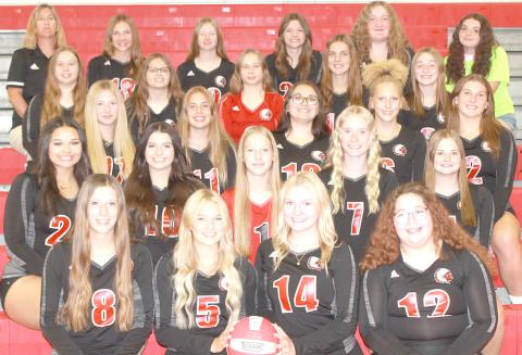 Members of the 2023 Pawnee City Volleyball