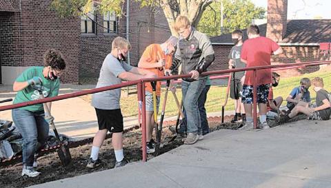 Extension Educator Mary Moser, left, was there as was her assistant Mary Gottula. Moser is at left and to her right are Daykon Kramer, Clayton Shook, William Vlcek, Christian Moore, Jesse McLaughlin, Dawson Wilkinson, Kaminn Ray Kappel Photos/Republican