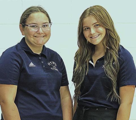 Members of the 2025 HTRS/P.C. Girls’ Golf team are from left: Kendall Freeman and Ava Meints.