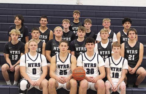 Members of the 2025-26 Humboldt Table Rock Steinauer Boys’ Basketball team are front, from left: Jonathan Koch, Emmett Glathar, Bennet Arth, Garrett Duryea. Second row: Axton Wamsley, Kameon Dettmann, Reed Shupp, Darius Bohling, Jake Davis, Nolan Taylor. Third row: Cristofer Wanek-Flores, Cole Hunzeker, Carson Duryea, Jack Hilgenfeld, Joshua Manning, Jayden Montelango. Back row: Preston Mezger. Not pictured: Justin Dunham, Michael Wanek-Flores.