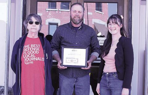 The news team in The Pawnee Republican's new chapter from left to right: Betty Davis, Joe Norman, Reagan Connelly