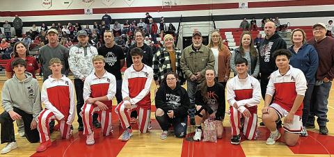 The Pawnee City Basketball teams held their Parent’s/Senior Night on Tuesday, January 16th against the HTRS Titans. See pages 5-6 for all of the details.
