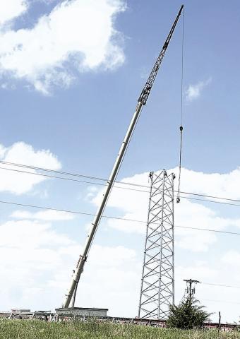I caught this shot on the way to Beatrice May 14, 2025. I thought it was unique to capture a photo with 3(!!!) fellas so high up the tower! It was fun to zoom in and see that, indeed, they were men up there. (Or I guess there could be women up there as well). It’s not that zoomed in. Hee hee hee.