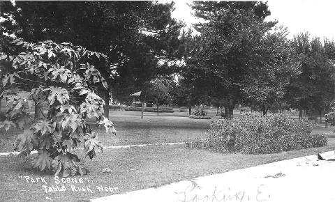 The immaculate park as maintained by Joseph Hayak, an old soldier of the Indian Wars. Those crisp borders around the flower beds and sidewalks didn’t happen by machine alone. They would have required hours of hand labor with edging tools, shears, hoes, and a reel mower. Tender care and hard work created this beautiful space.