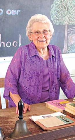 Bernice Marfice Kopetzky, taken at the Maple Grove Country School Museum by Susan Fineman.