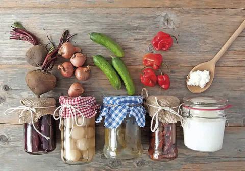 One way of preserving food is the process of canning, which some people today still practice.