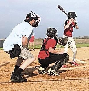 Playing ball in Pawnee City