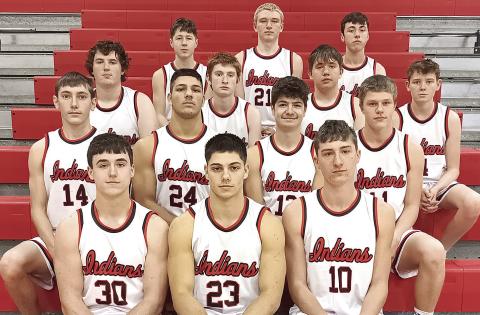 Members of the 2024-25 Pawnee City Boys’ Basketball team are front, from left: Jett Farwell, Anthony Kling, Drew Menninga. Second row: Dawson Wilkinson, Atreyu Kling, Tyler Tegtmeier, Cael Johnson. Third row: Aidan Petersen, Colin Fender, Justin Baehr, Kaminn Koester. Back row: Brayden Frakes, Payton Rose, Jordan Wernimont.