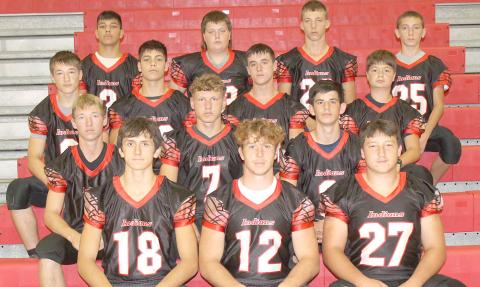 Members of the 2022 Pawnee City Football team are front, from left: Hunter Johnson, Andy Maloley, Joey Marteney. Second row: Justin Pierce, Gavin Baker, Philip Layne. Third row: Jesse McLaughlin, Anthony Kling, Jett Farwell, Tyler Tegtmeier. Back row: Atreya Kling, Hayden Binder, Hunter Wake, Dawson Wilkinson.
