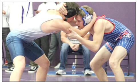 CORRECTION - HTRS/P.C.’s Jesse McLauglin (left) goes toe to toe with an opponent at the Louisville Invite. photo courtesy of Shane Maloley