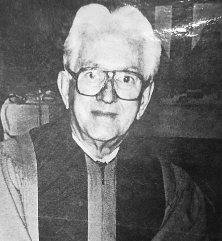 Rev. Ward Merritt spoke at the services for over 50 years, until his death in 1987 Photo courtesy of Sharla Sitzman